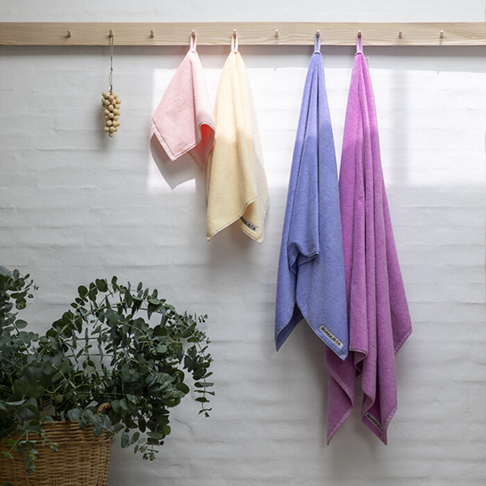 Bongusta Serviette de bain Naram unie (70x140cm) -  Lemon Sorbet - Bongusta