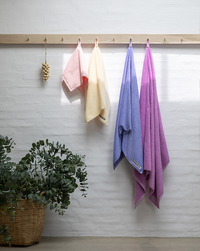 Bongusta Serviette de bain Naram unie (70x140cm) -  Lemon Sorbet - Bongusta