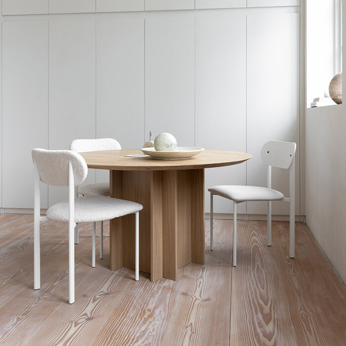 Studio Henk Column Quadpod Tafel - Eiken Naturel lak - Studio Henk