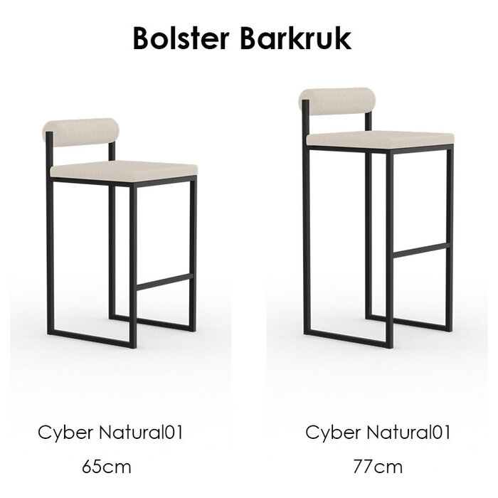Studio Henk Bolster Tabouret de bar - châssis noir - Studio Henk