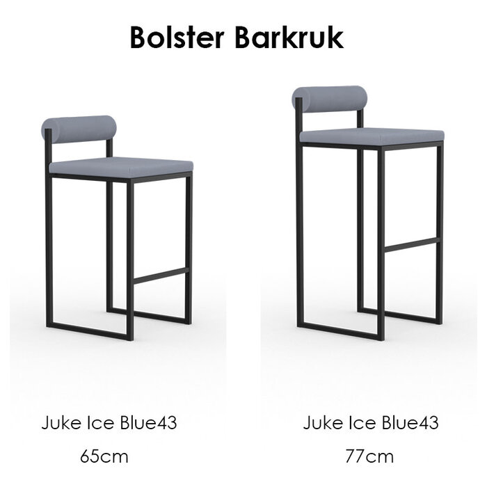 Studio Henk Bolster Tabouret de bar - châssis noir - Studio Henk
