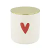 Zusss Bougie parfumée Ceramic Linen - Red Heart