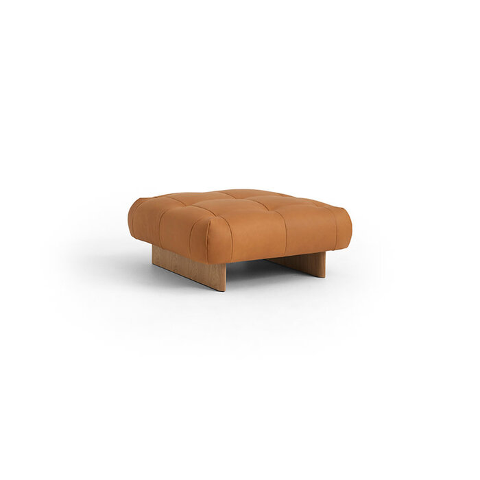HAY Quilton Lift Ottoman - Oak Base - HAY