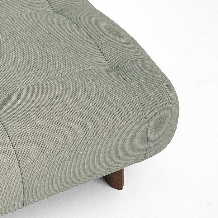 HAY Quilton Lift Ottoman - Base en noyer - HAY