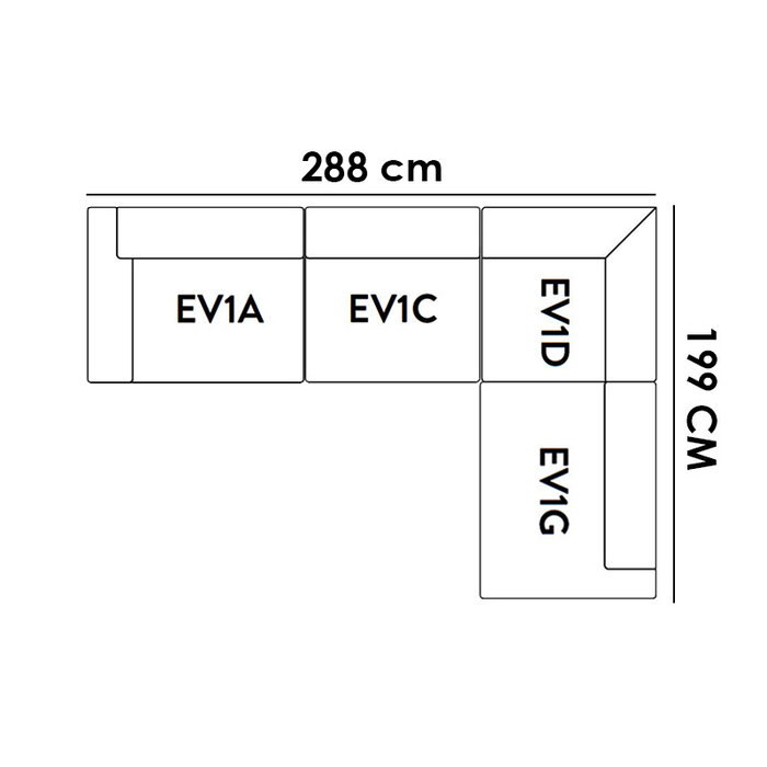 &Tradition Develius sofa 7 seater - Hallingdal 0407 - &Tradition