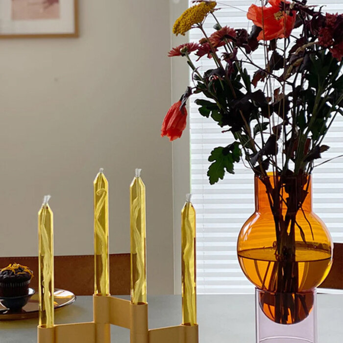 Studio About Vase Bubble Tube Amber- Studio About