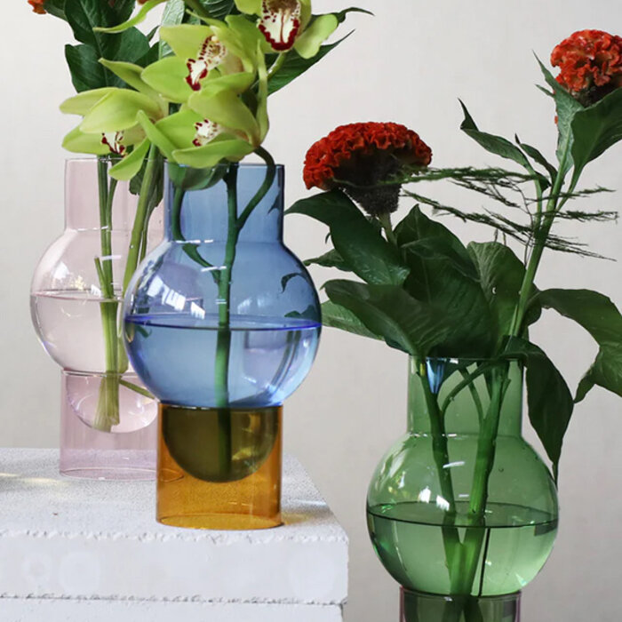 Studio About Vase Bubble Tube Amber- Studio About