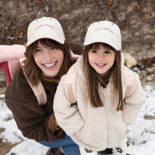 Chamaye Casquette Velvet 'Petit ou Grand Amour'