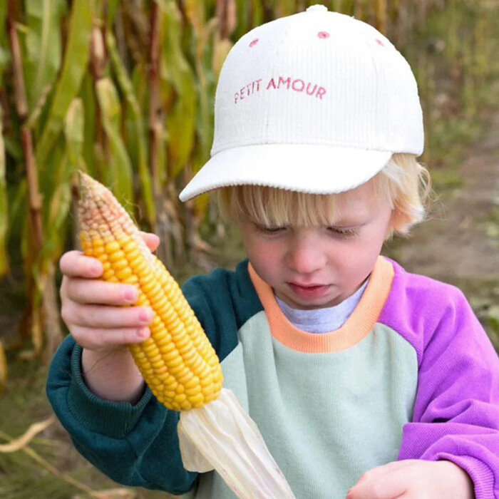 Chamaye Casquette Velvet 'Petit amour' - 3-6 ans - Chamaye