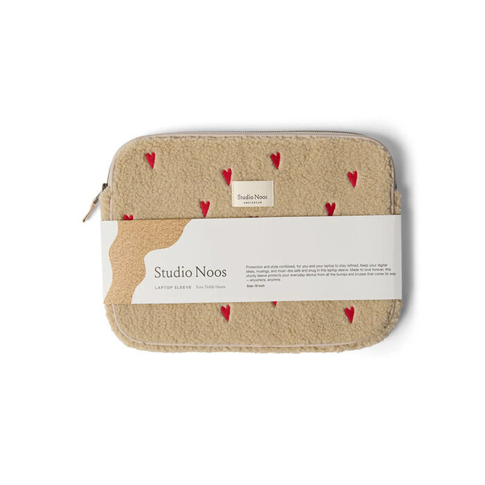 Studio Noos Ecru Teddy Hartjes Laptop Sleeve 13 inch - Studio Noos