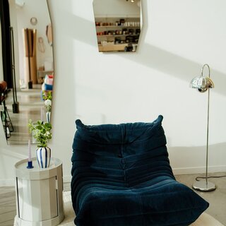 Ligne Roset Togo 1-zit fauteuil  - Phlox - Nuit