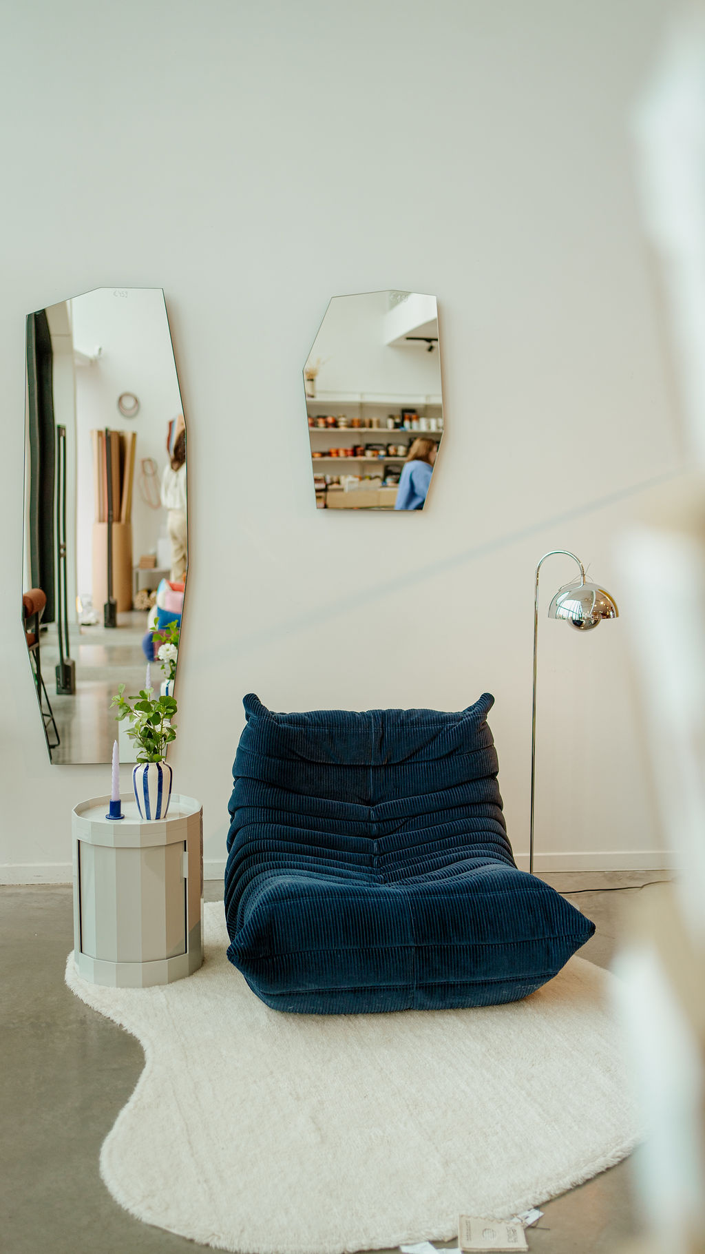 Ligne Roset Togo 1-zit fauteuil - Phlox - Nuit