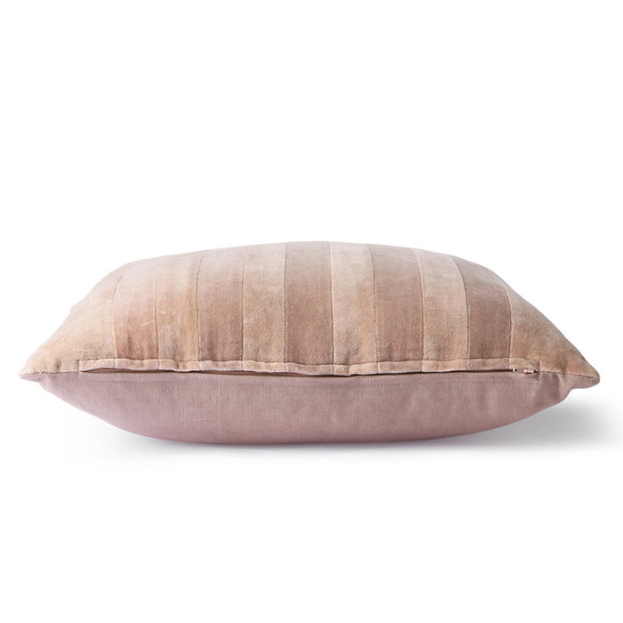 HKliving Kussen velvet gestreept (45x45 cm)