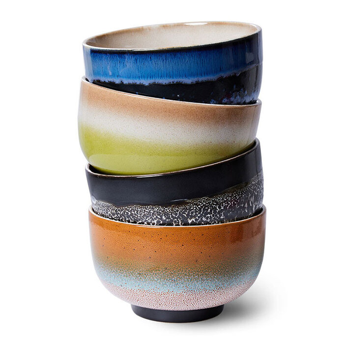 HKliving Bols de nouille Ø13.5cm (lot de 4) - HK Living