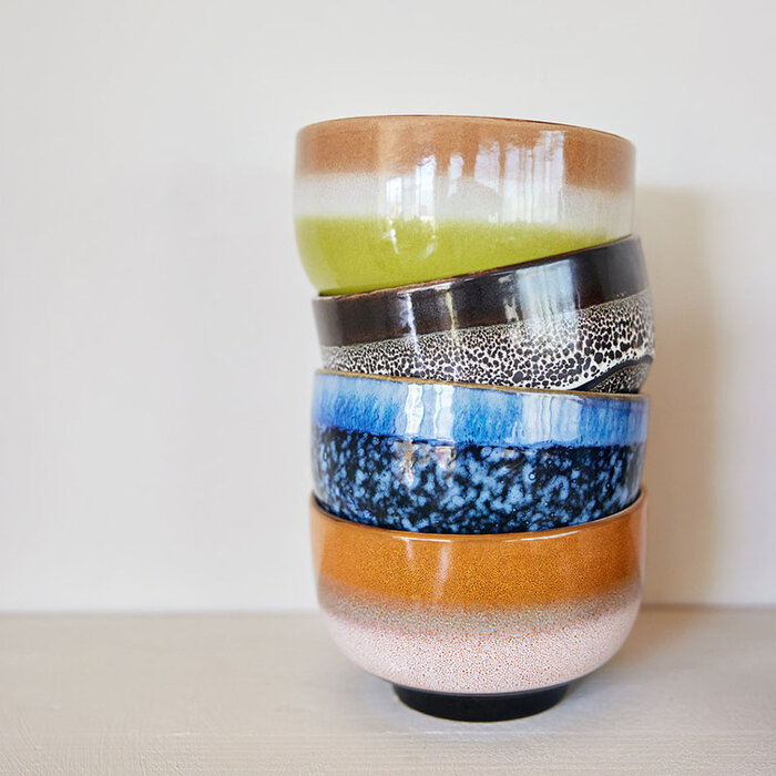 HKliving Noodle Kommen Ø13.5cm (set van 4) - HK Living