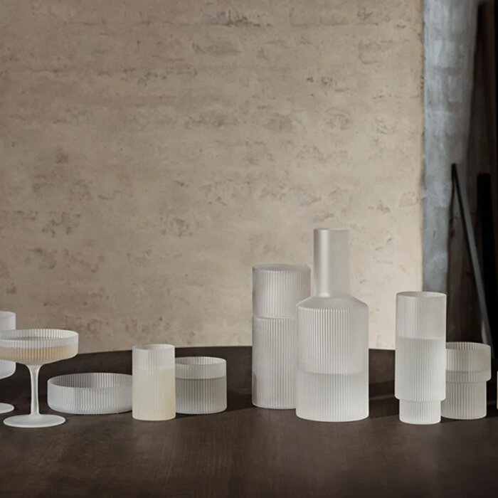 Fermliving Ripple Glazen (Set van 4) - Ferm Living