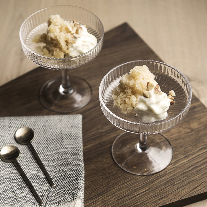 Fermliving Coupes à champagne Ripple (Lot de 2) - Ferm Living