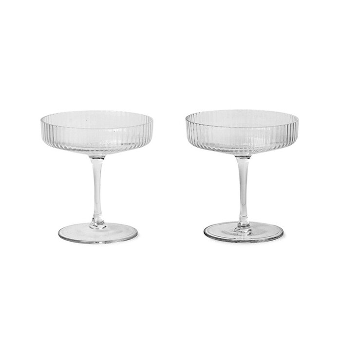 Fermliving Ripple Champagneglazen (Set van 2) - Ferm Living