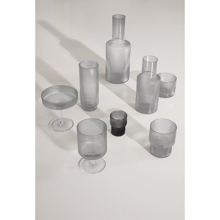 Fermliving Ripple Glazen Small (Set van 4) - Ferm Living