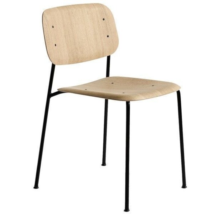 HAY Soft Edge40 chair - Black steel frame