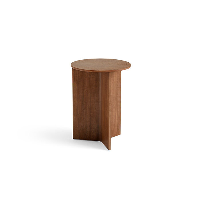 Slit Table Wood High -Ø 35 x H 47 cm