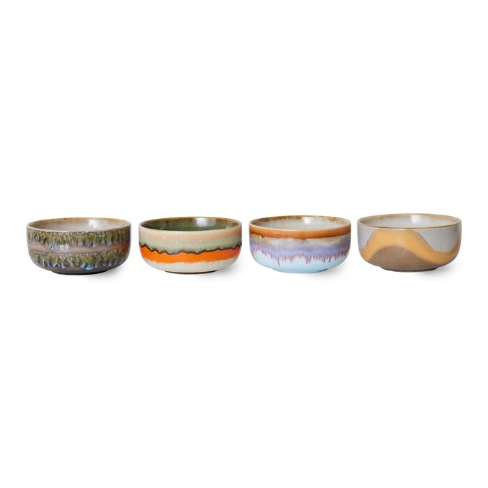 HKliving Dessert Kommen  Ø12.5cm (set van 4) - HK Living