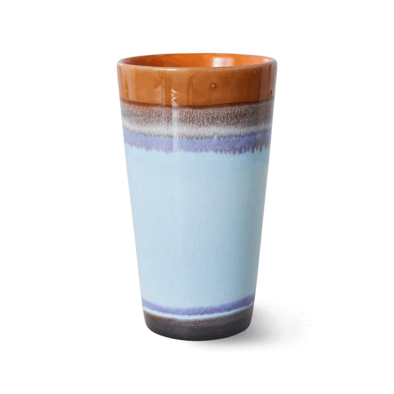 HKliving Tasse à café latte 300ml – Céramique - HKliving