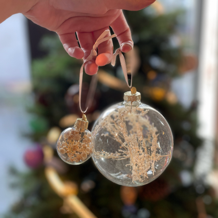 Fermliving Boule de Noël Flora - Par pièce