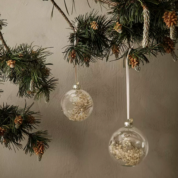 Fermliving Boule de Noël Flora - Par pièce