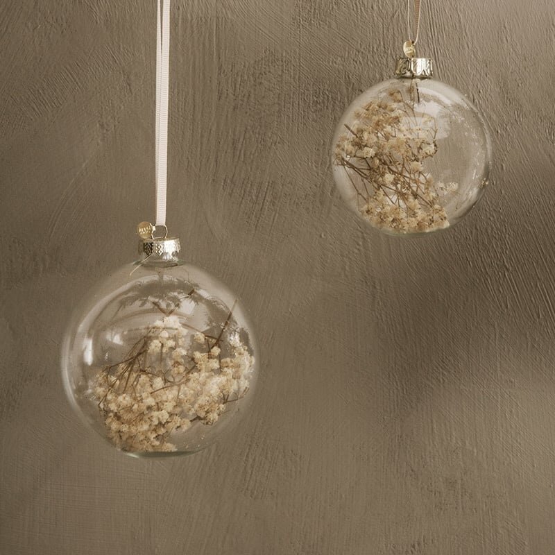 Fermliving Boule de Noël Flora - Par pièce