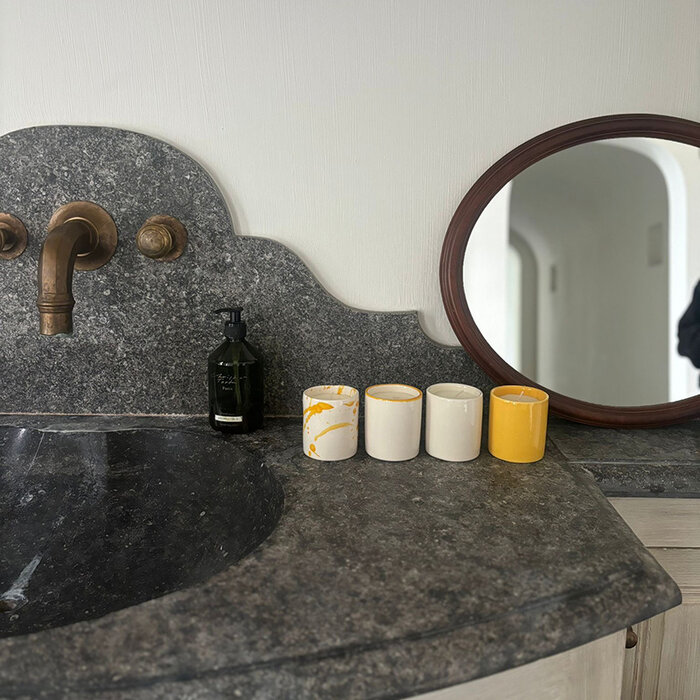 Val Pottery Giftset Kaarsen (set van 4) - Geel - Val Pottery