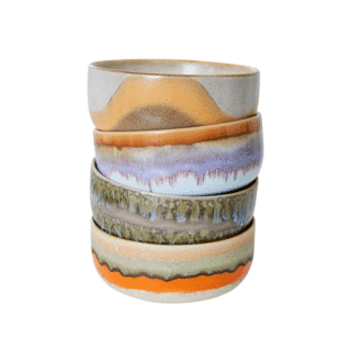 HKliving Bols à dessert Ø12.5cm (lot de 4 )