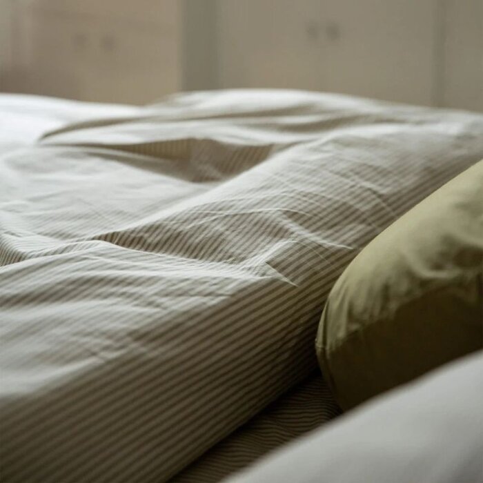 Suite702 Housse de couette rayée en percale 240x220cm - Suite702