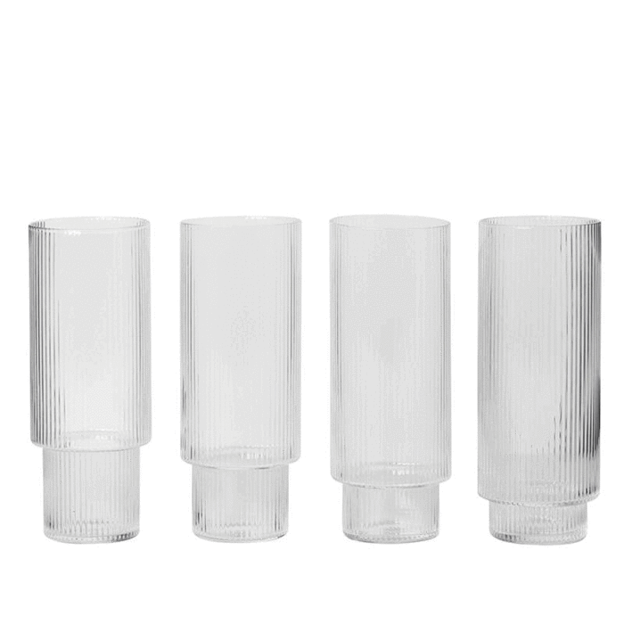 Fermliving Ripple Verres à long drink (Lot de 4) - Ferm Living
