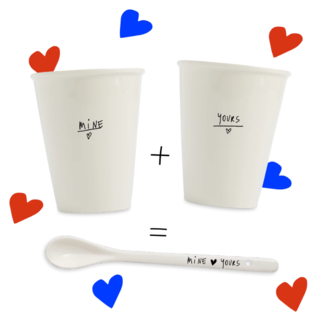 helen b Set Bekers Mine x Yours + gratis lepel