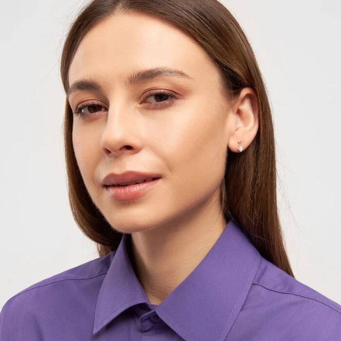 LULU Copenhagen Boucle d'oreille Confetti Dangling (1 pièce) - Or - Passion red ou Marigold - LULU Copenhagen