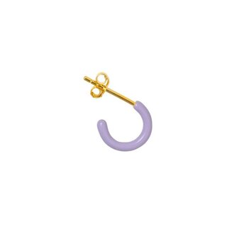 LULU Copenhagen Oorring Color Hoop (1 stuk) - Purple, Coral en Dazzling blue