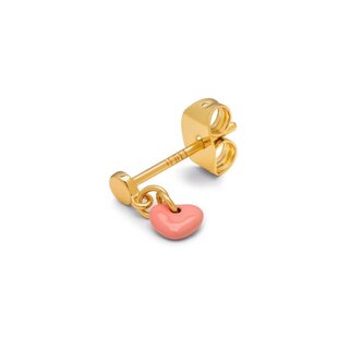 LULU Copenhagen Oorring Topping Short Love U (1 stuk) - Burnt Coral