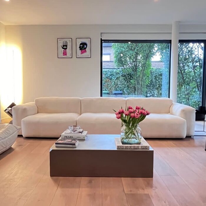 HAY Mags Soft canapé Low armrest - 3 seater - Flamiber cream - HAY