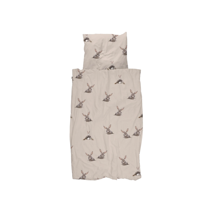 SNURK beddengoed Housse de couette lapin beige 1p - SNURK