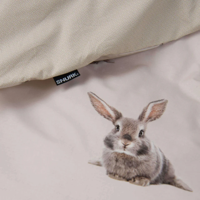 SNURK beddengoed Housse de couette lapin beige 1p - SNURK