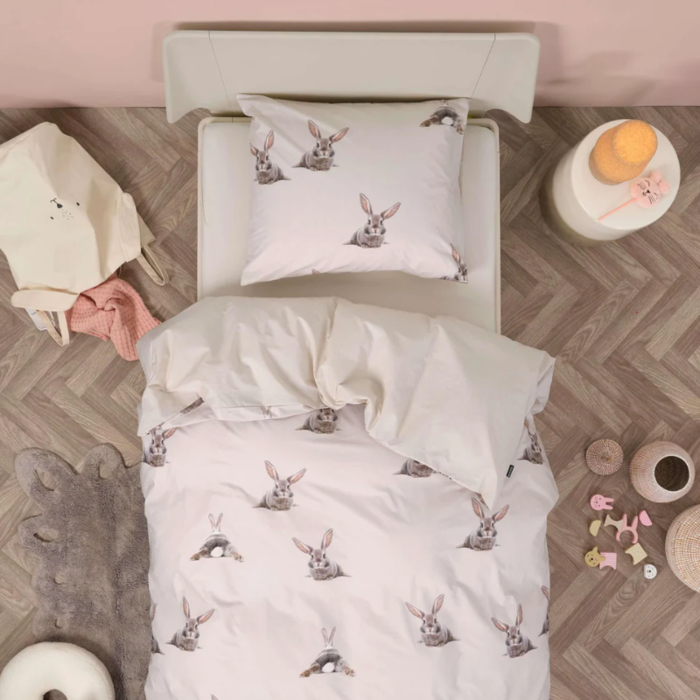 SNURK beddengoed Housse de couette lapin beige 1p - SNURK