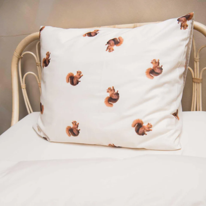 SNURK beddengoed Housse de couette Beige Squirrels 1p - SNURK