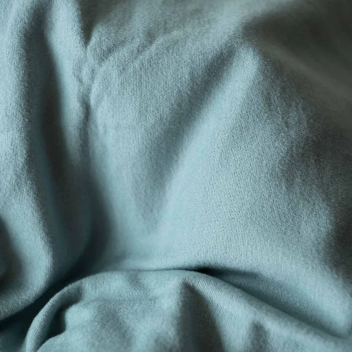 SNURK beddengoed FLANEL Mineral blue dekbedovertrek 2p - SNURK