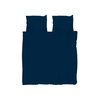 SNURK beddengoed FLANEL Navy blue dekbedovertrek 2p