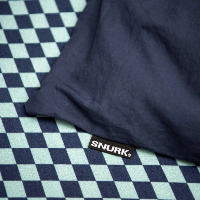 SNURK beddengoed FLANEL Housse de couette bleu marine 2p - SNURK