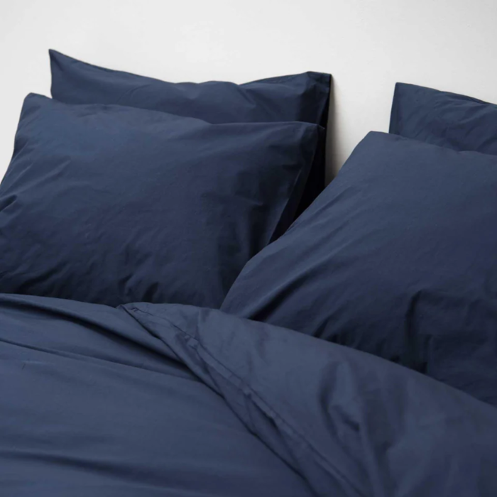 SNURK beddengoed FLANEL Housse de couette bleu marine 2p - SNURK