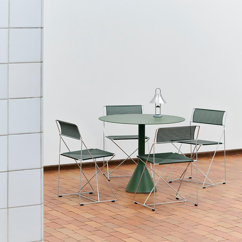 HAY X-Line chaise outdoor - Base galvanisée - HAY
