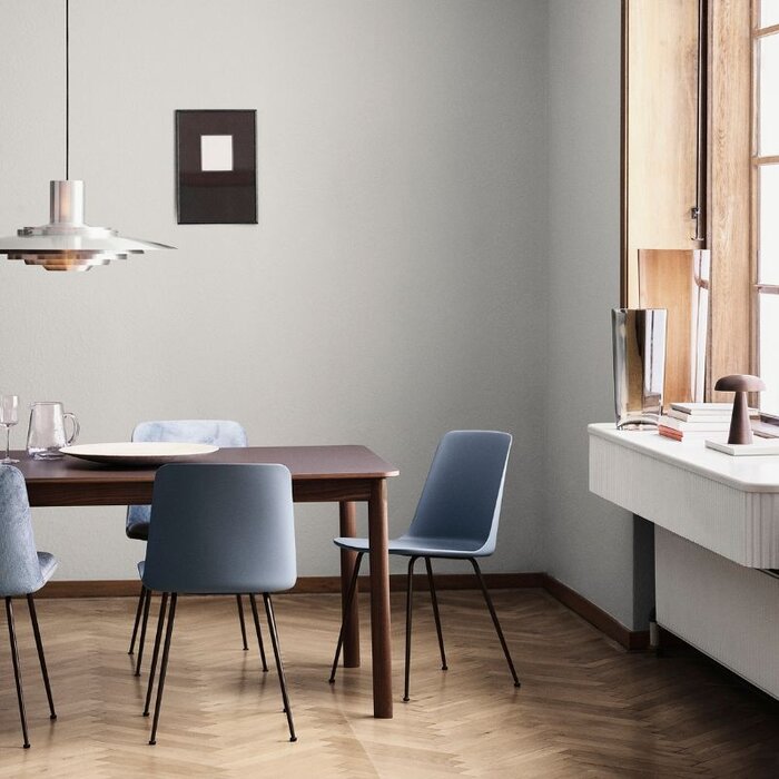 &Tradition Rely HW6 Chaise - Base tube noir - &Tradition