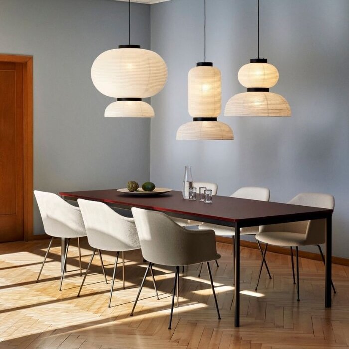 &Tradition Rely HW35 stoel met armleuning (showroom) - Chrome Tube Base - Cifrado 0221 - &Tradition